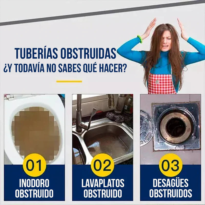 Wild Tornado Polvo Destapador de Tuberías